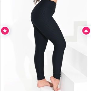 Booty by Brabants Croco Skin Leggings Black